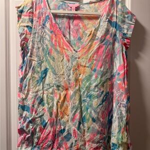 Colorful Abstract Women's Top